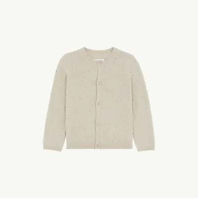 Mm6 Maison Margiela Textured Knit Cardigan In Neutral