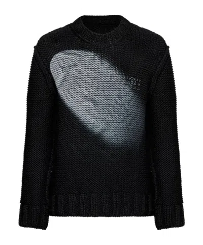 MM6 MAISON MARGIELA TEXTURED KNIT SWEATER