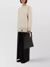 Mm6 Maison Margiela Mm6 By Maison Margiela Oversized Mesh Sweater With Worn Effect Details In Neutral