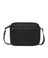 Mm6 Maison Margiela Textured Leather Messenger Bag In Black