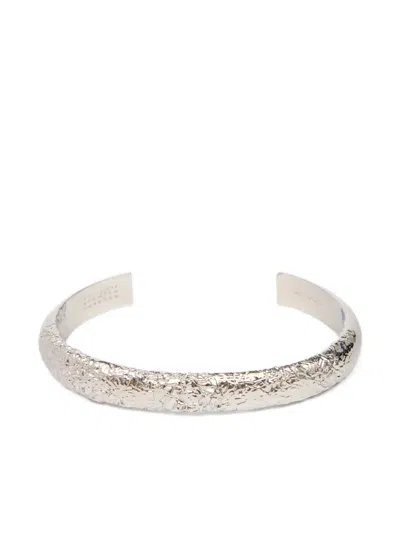 Mm6 Maison Margiela Textured-finish Bracelet In Pattern