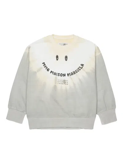 Mm6 Maison Margiela Kids' Tie-dye Graphic Sweater In Multi