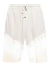 Mm6 Maison Margiela Tie-dye Track Shorts In 中性色