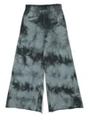 Mm6 Maison Margiela Mm6p69u Trousers Maison Margiela Black Tie-dye Effect Cotton Trousers In Grey