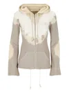 Mm6 Maison Margiela Tie-dye Zip-up Hoodie