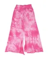 Mm6 Maison Margiela Tie Dye Print Cotton Sweatpants In Pink