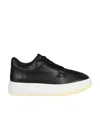 Mm6 Maison Margiela Tie Low-top Sneakers In Black