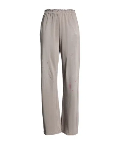 Mm6 Maison Margiela Tie-dyed Track Pants In Gray