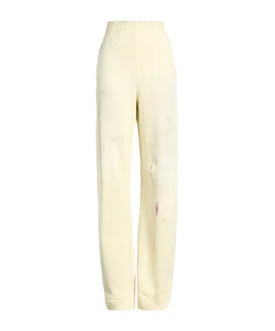Mm6 Maison Margiela Tie-dyed Track Pants In Yellow