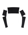 Mm6 Maison Margiela Tight Blouse In Black