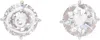 Mm6 Maison Margiela Swirl Heart-patterned Stud Earrings In Metallic