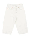 Mm6 Maison Margiela Toddler Boy Jeans White Size 6 Cotton In White