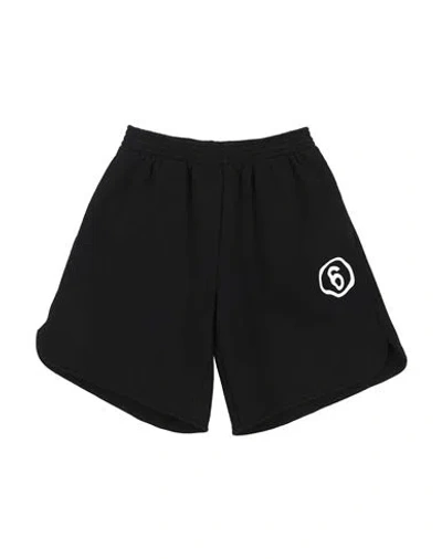 Mm6 Maison Margiela Babies'  Toddler Boy Shorts & Bermuda Shorts Black Size 6 Cotton