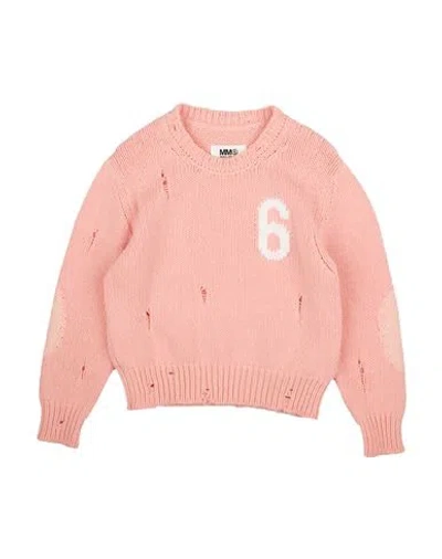 Mm6 Maison Margiela Babies'  Toddler Boy Sweater Pink Size 6 Wool, Nylon, Acrylic