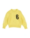 Mm6 Maison Margiela Toddler Boy Sweater Light Yellow Size 6 Wool, Nylon, Acrylic In Yellow