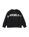 Mm6 Maison Margiela Babies'  Toddler Boy Sweatshirt Black Size 6 Cotton, Elastane