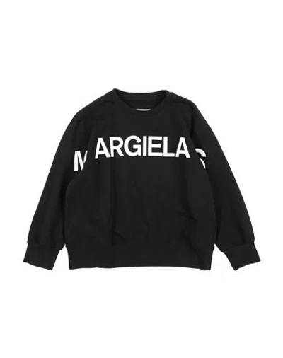 Mm6 Maison Margiela Babies'  Toddler Boy Sweatshirt Black Size 6 Cotton, Elastane