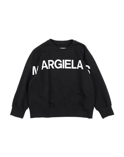Mm6 Maison Margiela Toddler Boy Sweatshirt Black Size 6 Cotton, Elastane In Black