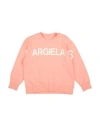 Mm6 Maison Margiela Toddler Boy Sweatshirt Salmon Pink Size 6 Cotton, Elastane In Pink