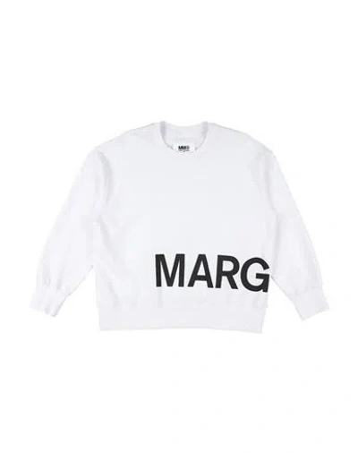 Mm6 Maison Margiela Babies'  Toddler Boy Sweatshirt White Size 4 Cotton
