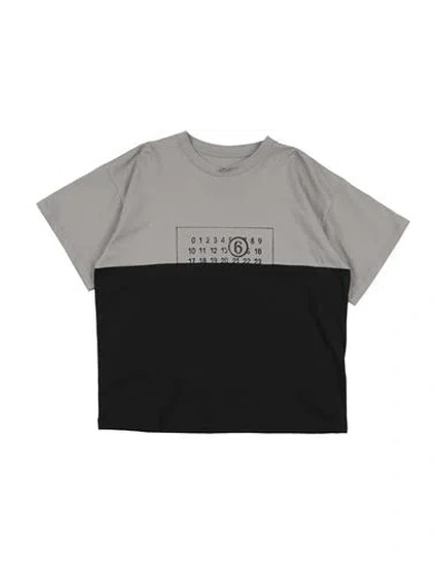 Mm6 Maison Margiela Babies'  Toddler Boy T-shirt Grey Size 6 Cotton In Multi