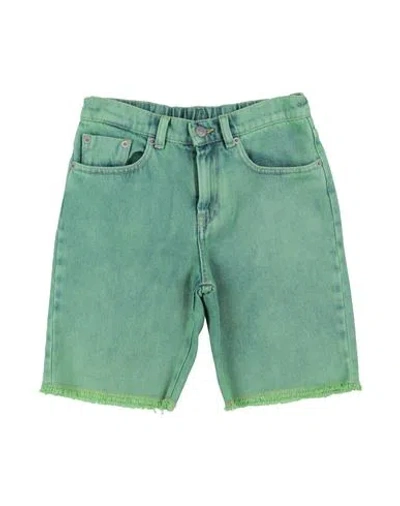 Mm6 Maison Margiela Babies'  Toddler Denim Shorts Green Size 6 Cotton