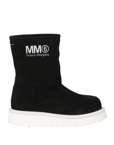 Mm6 Maison Margiela Babies'  Toddler Girl Ankle Boots Black Size 10c Leather