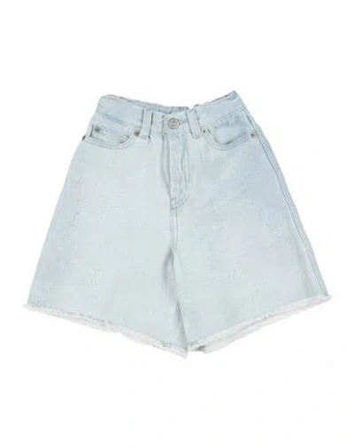 Mm6 Maison Margiela Babies'  Toddler Girl Denim Shorts Blue Size 4 Cotton