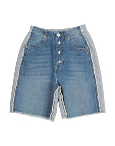 Mm6 Maison Margiela Babies'  Toddler Girl Denim Shorts Blue Size 6 Cotton