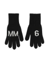 Mm6 Maison Margiela Babies'  Toddler Girl Gloves Black Size 4 Wool, Polyamide
