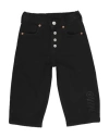 Mm6 Maison Margiela Toddler Girl Jeans Black Size 6 Cotton, Elastane, Polyester In Black