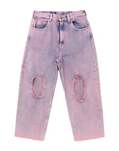 Mm6 Maison Margiela Babies'  Toddler Girl Jeans Pink Size 6 Cotton