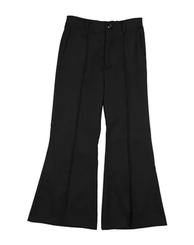 Mm6 Maison Margiela Babies'  Toddler Girl Pants Black Size 4 Polyester, Virgin Wool, Elastane
