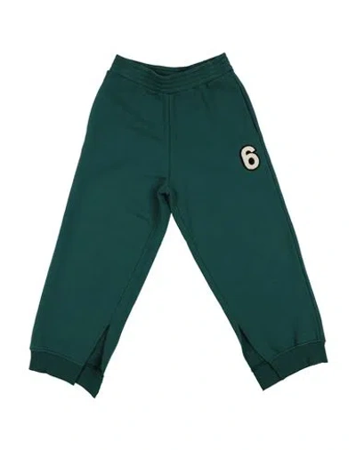 Mm6 Maison Margiela Babies'  Toddler Girl Pants Emerald Green Size 6 Cotton
