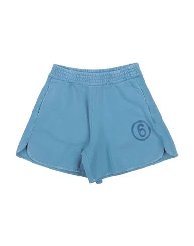 Mm6 Maison Margiela Babies'  Toddler Girl Shorts & Bermuda Shorts Light Blue Size 6 Cotton