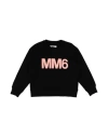 Mm6 Maison Margiela Babies'  Toddler Girl Sweatshirt Black Size 6 Cotton