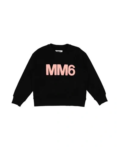 Mm6 Maison Margiela Babies'  Toddler Girl Sweatshirt Black Size 6 Cotton