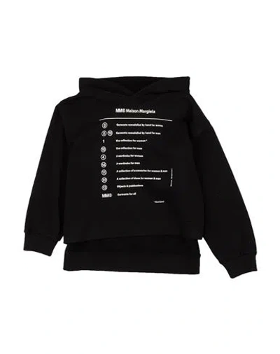 Mm6 Maison Margiela Babies'  Toddler Girl Sweatshirt Black Size 6 Cotton, Elastane