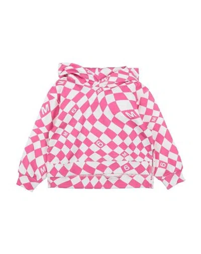 Mm6 Maison Margiela Babies'  Toddler Girl Sweatshirt Fuchsia Size 4 Cotton In Pink