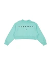 Mm6 Maison Margiela Babies'  Toddler Girl Sweatshirt Turquoise Size 6 Cotton, Elastane In Blue