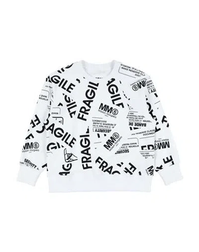 Mm6 Maison Margiela Babies'  Toddler Girl Sweatshirt White Size 6 Cotton
