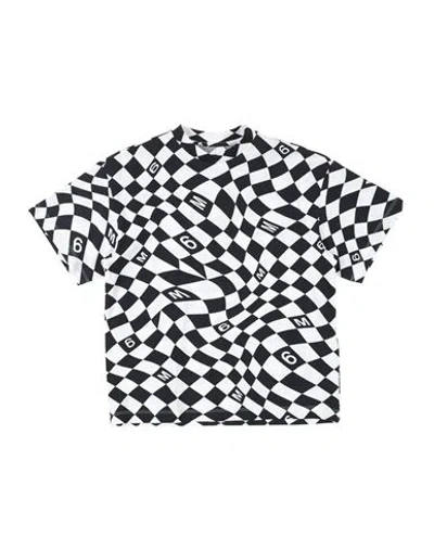 Mm6 Maison Margiela Babies'  Toddler Girl T-shirt Black Size 6 Cotton, Elastane