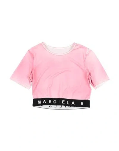 Mm6 Maison Margiela Babies'  Toddler Girl T-shirt Pink Size 6 Polyester, Elastane