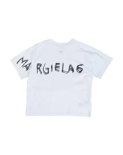 Mm6 Maison Margiela Babies'  Toddler Girl T-shirt White Size 4 Cotton