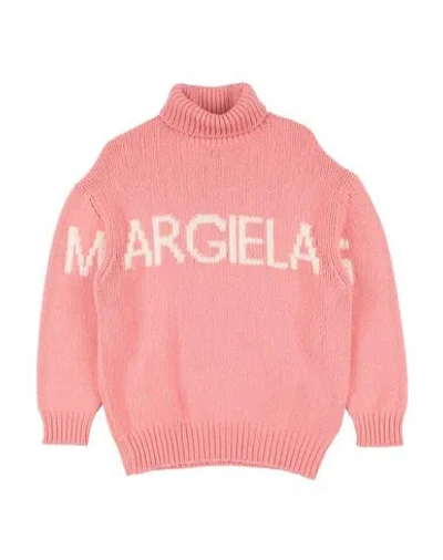 Mm6 Maison Margiela Babies'  Toddler Girl Turtleneck Pink Size 6 Wool, Polyamide