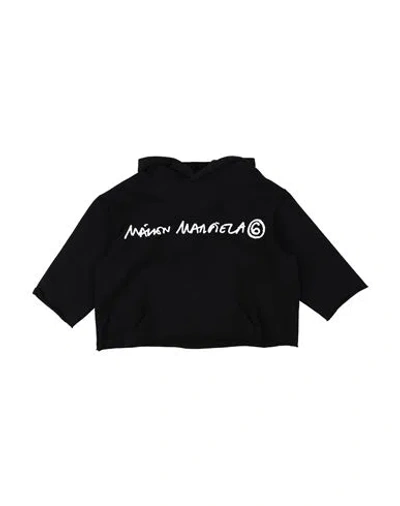 Mm6 Maison Margiela Babies'  Toddler Sweatshirt Black Size 4 Cotton, Elastane