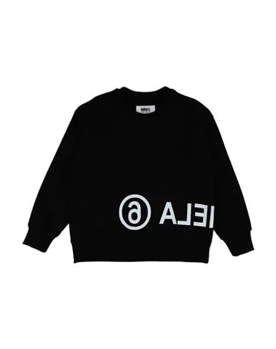 Mm6 Maison Margiela Babies'  Toddler Sweatshirt Black Size 4 Cotton, Elastane