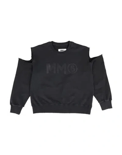 Mm6 Maison Margiela Toddler Sweatshirt Black Size 6 Cotton In Black