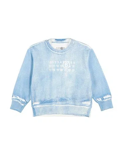 Mm6 Maison Margiela Babies'  Toddler Sweatshirt Light Blue Size 4 Cotton