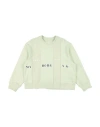Mm6 Maison Margiela Toddler Sweatshirt Light Green Size 6 Cotton, Elastane In Green